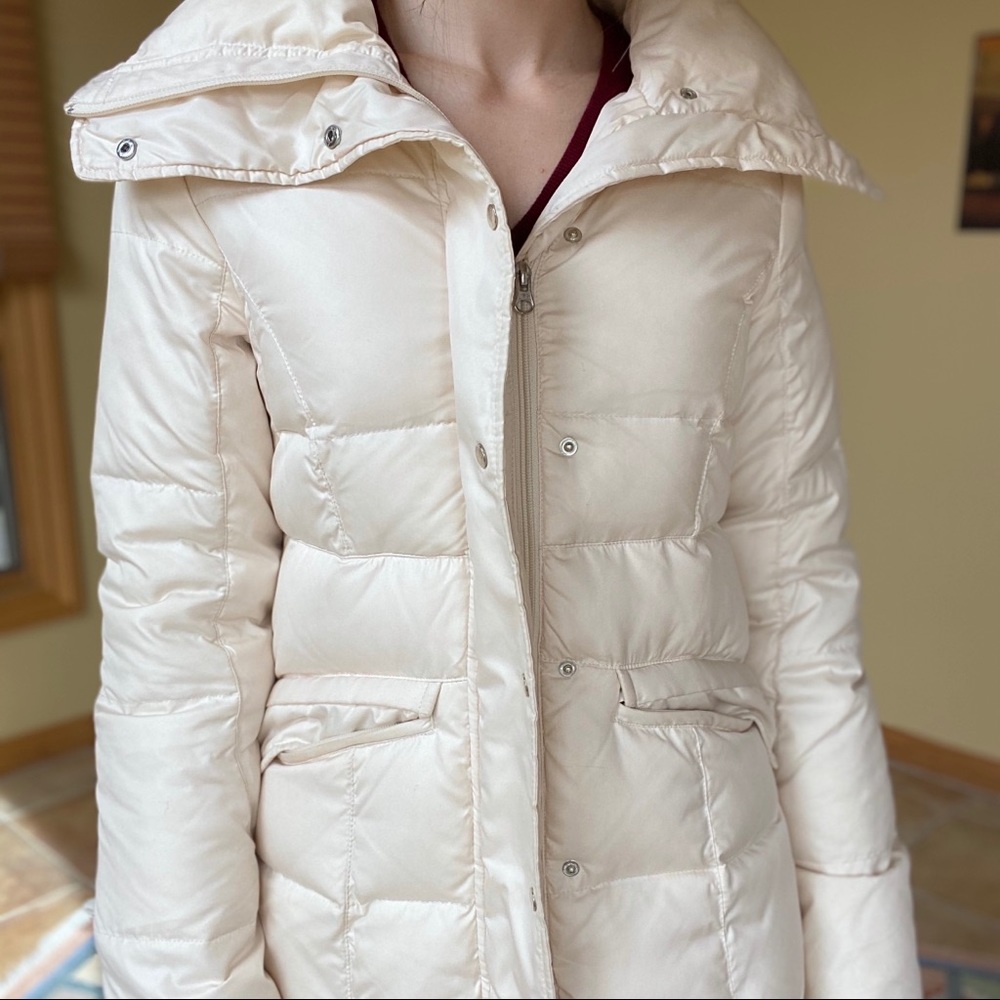White Puffy Winter Coat